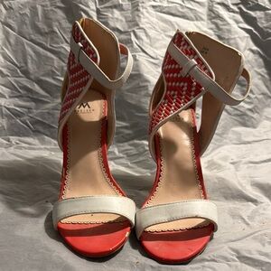 Red and White Women's Sandals
